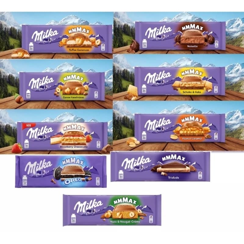 Kit 3 Chocolate Barra Milka 250g-300g Importado Vários Sabores ENVIO IMEDIATO!!