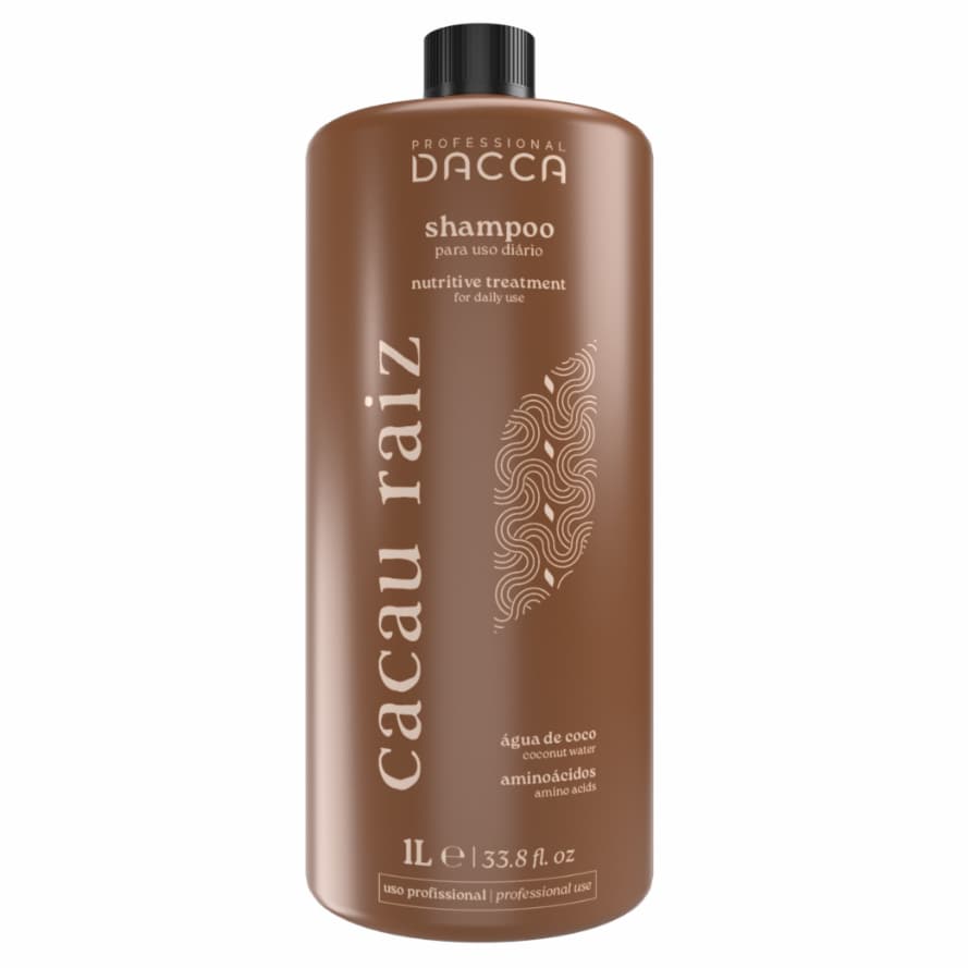 Shampoo de Cacau 1 Litro Profissional de Salão Hidratante Nutritivo Dacca