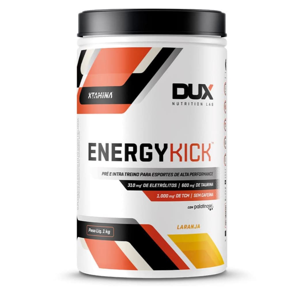 Energy Kick Caffeine Sabor Laranja 1kg DUX