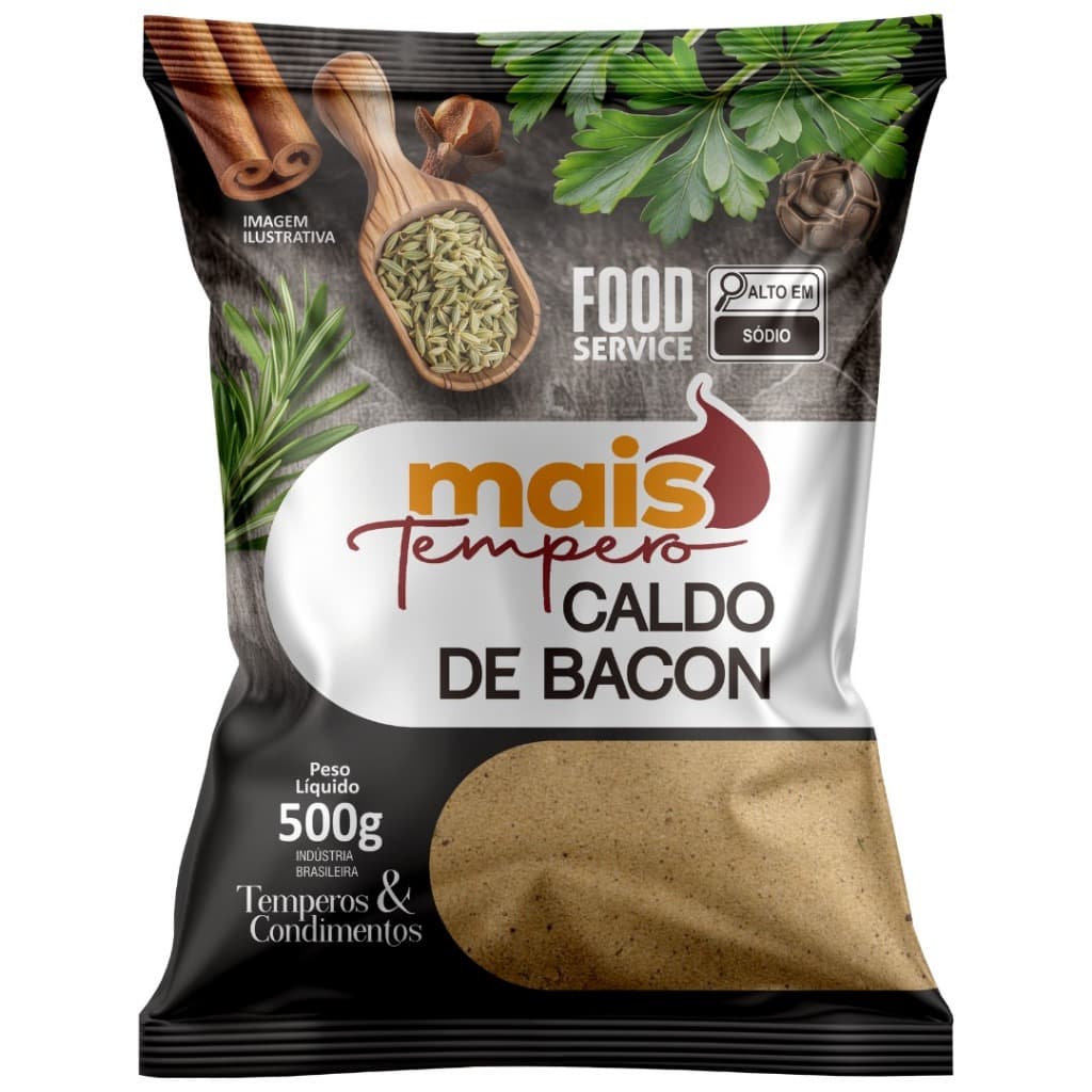 CALDO DE BACON 1KG - ÓTIMO SABOR Mais Temperos Marca Oficial Mais Tempero