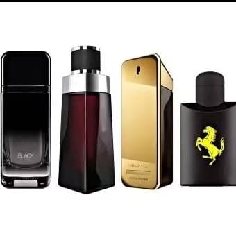 Combo 04 perfumes masculino fragrâncias importadas 400mls envio imediato