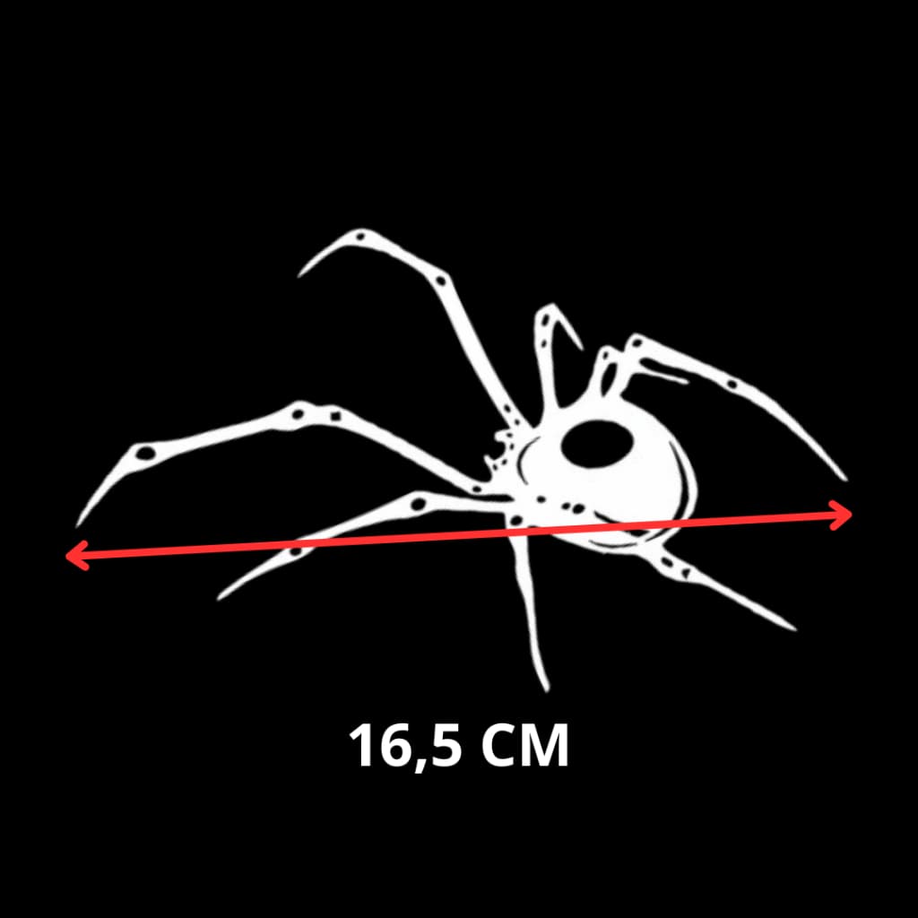 ADESIVO DA ARANHA - 16,5 CM - MOTO CAMINHÃO CAPACETE CARRO BIKE