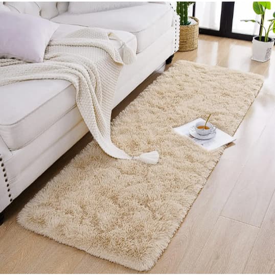 Tapete 2m x 50cm Passadeira felpudo quarto sala peludo antiderrapante antialérgico