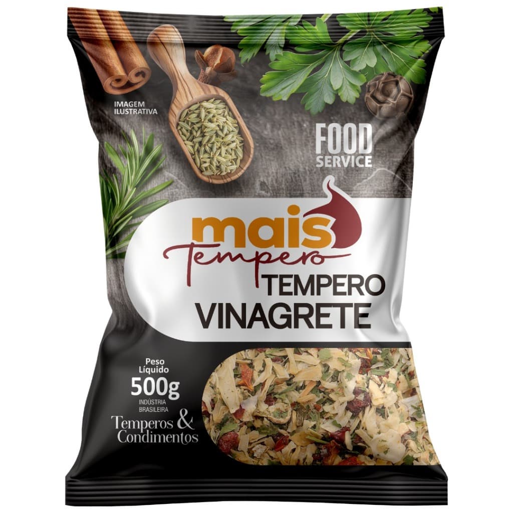 Vinagrete Tempero Mais Tempero 1 Kilo e 500g Especiarias e Condimentos - Promoção