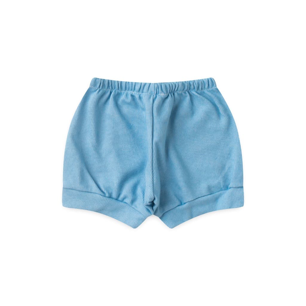 Tapa Fralda (Short) Bebê Canelado Liso Menino Menina Unissex Enxoval (P M G) - Top Chot