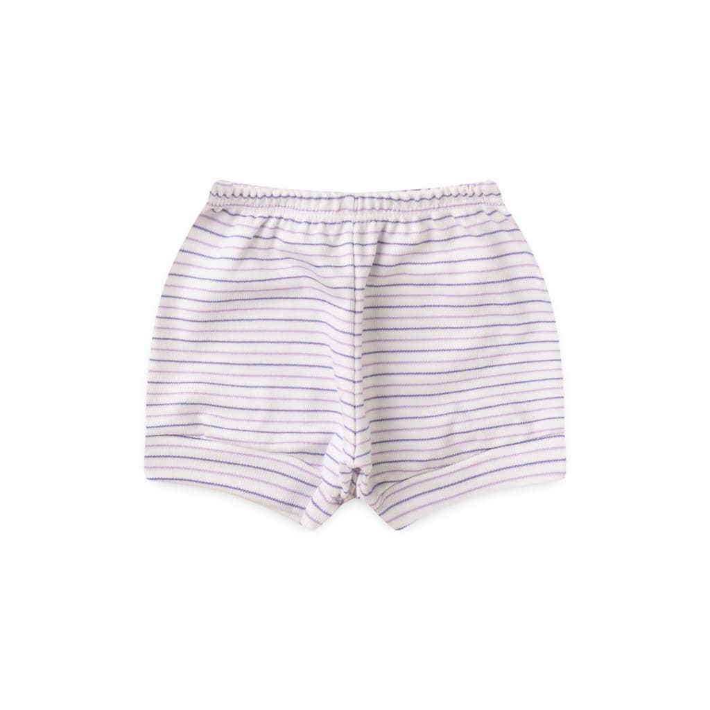 Tapa Fralda/Shorts Bebe Canelado Listrado (P/M/G)