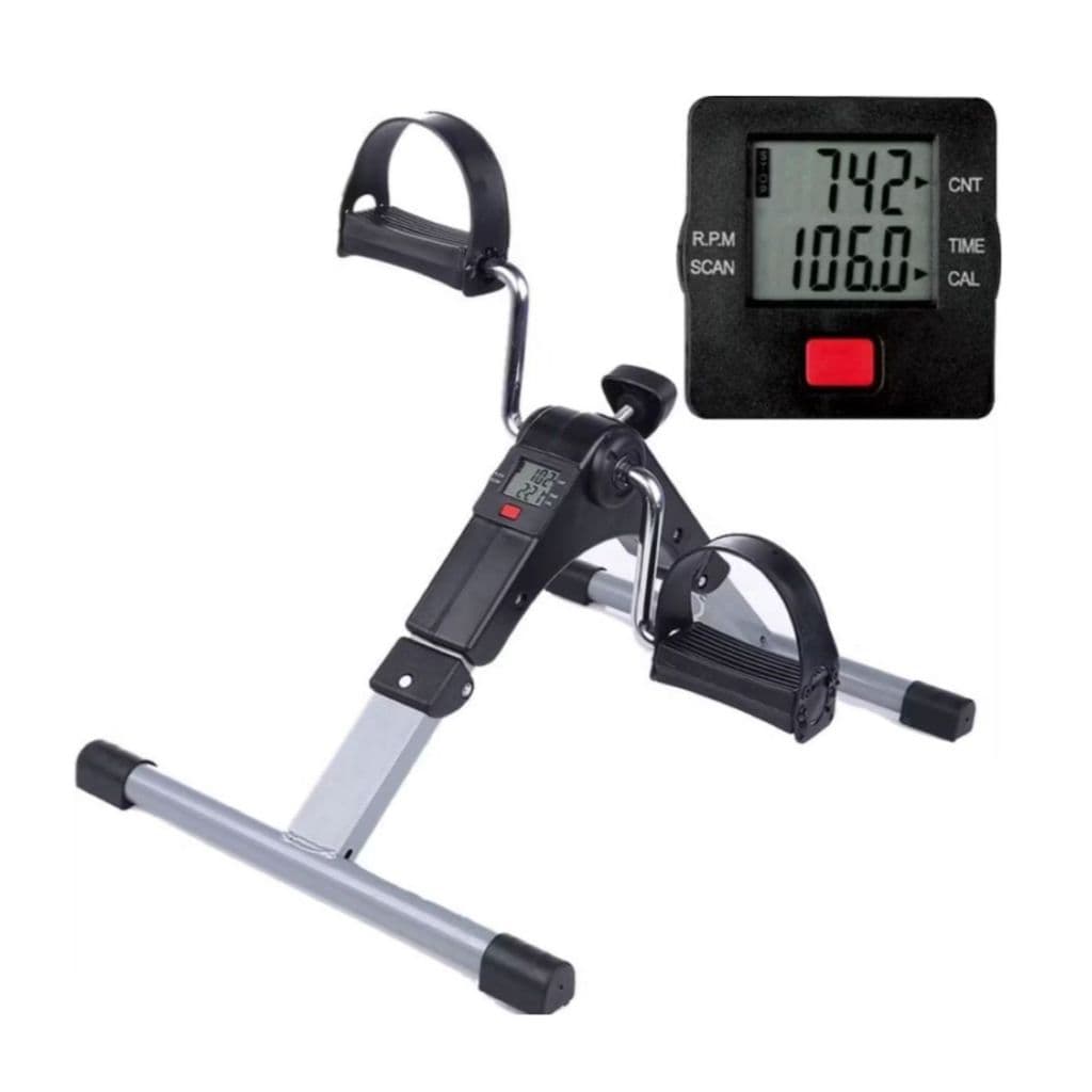 Mini Bike Pedalinho Ergometrica Cicloergometro Fisioterapia Braços Pernas Monitor LCD Envio Imediato