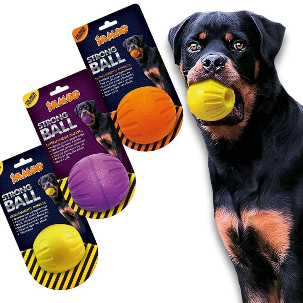 Brinquedo Bola Resistente Cães Cachorros Strong Ball Pequena Jambo Pet