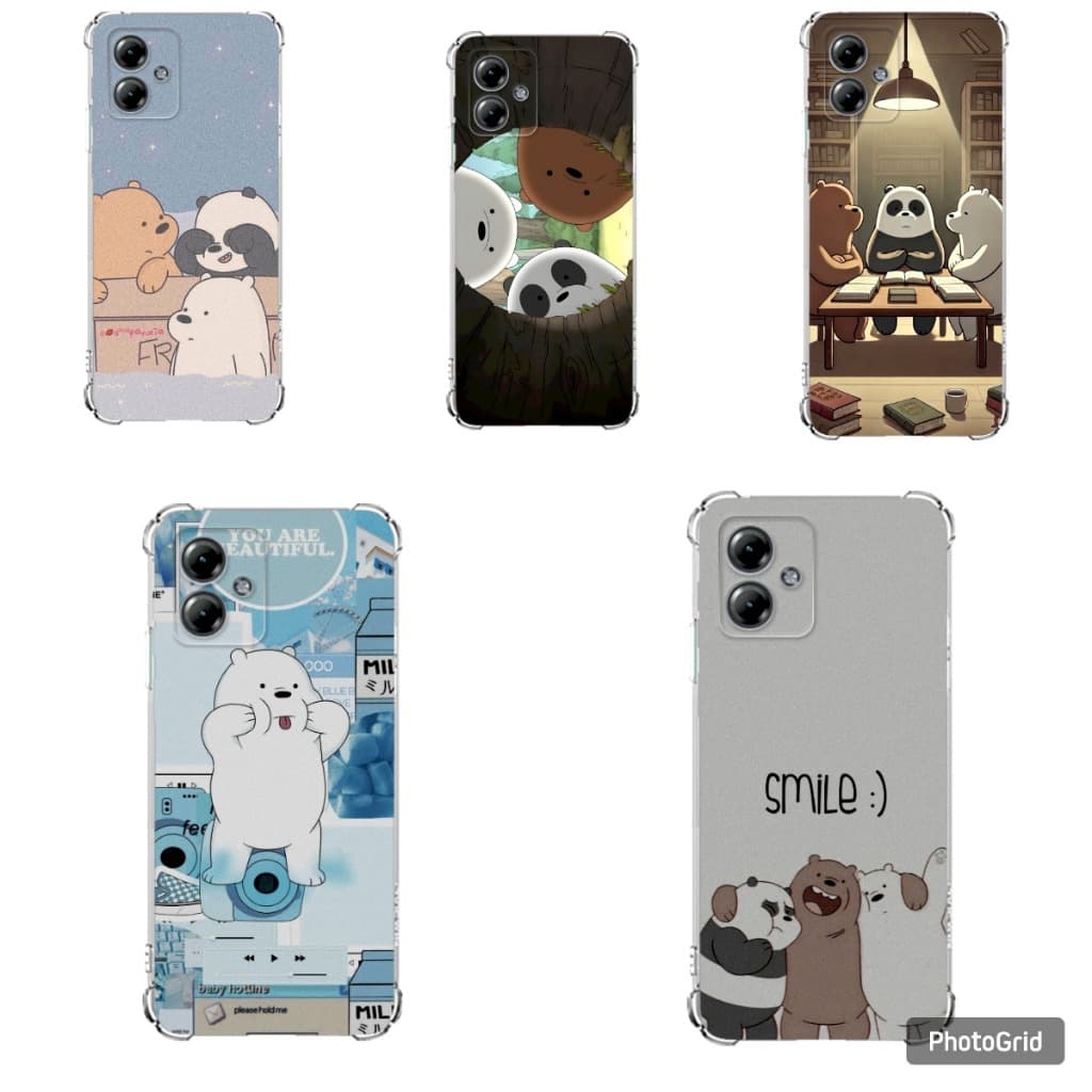 Motorola Moto G13,  Moto G14,  Moto G23 Capa Tpu Desenhos Variados Capinha Case Ursos , Ursinhos