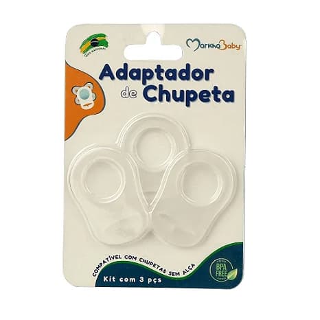 Anel adaptador em silicone Adapta chupeta MAM, LILLO, NUK