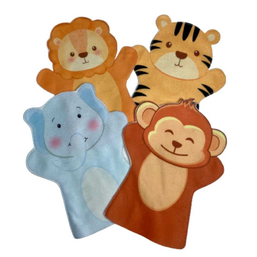 fantoche de mão animais selva domésticos brinquedo educativo lúdico infantil brinquedo escolar
