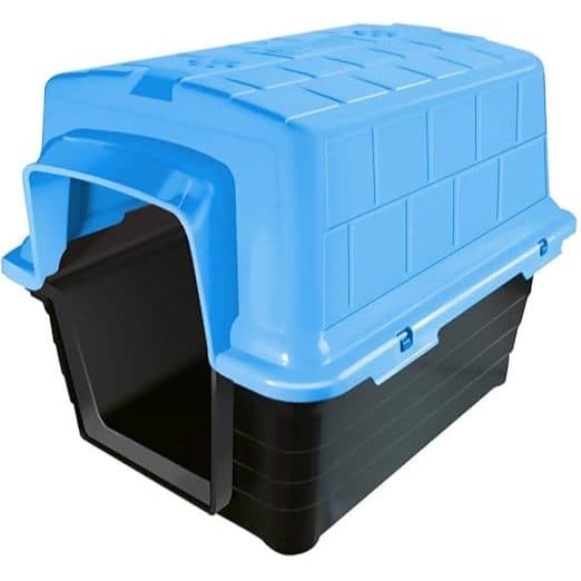 Casinha Plástica Furacão Pet N.3.0, Azul Furacão Pet para Cães