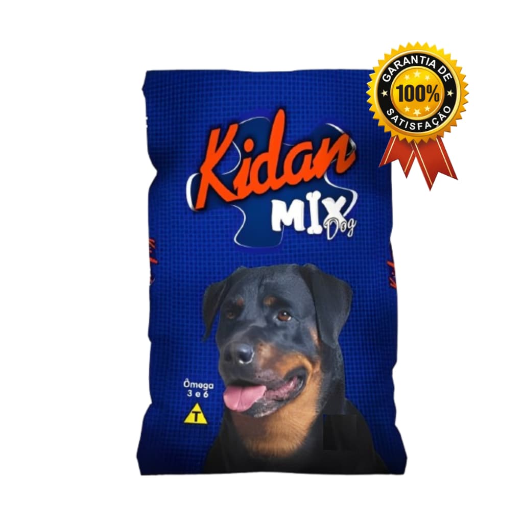 Ração Cachorro 25kg, 15kg, 6kg - KIDAN MIX DOG Carne Com Ômega 3 e 6 Rigorosamente Balanceado