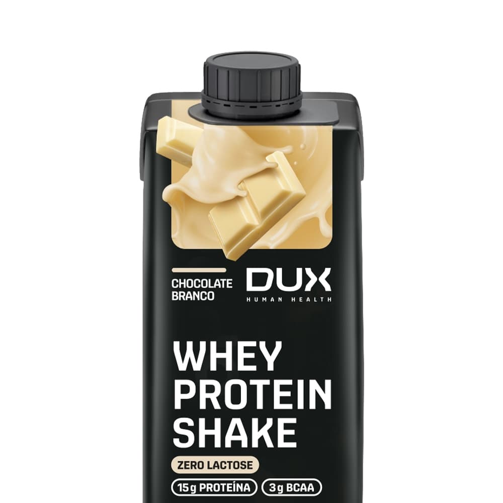 Whey Protein Shake Dux (250ml) Chocolate Branco