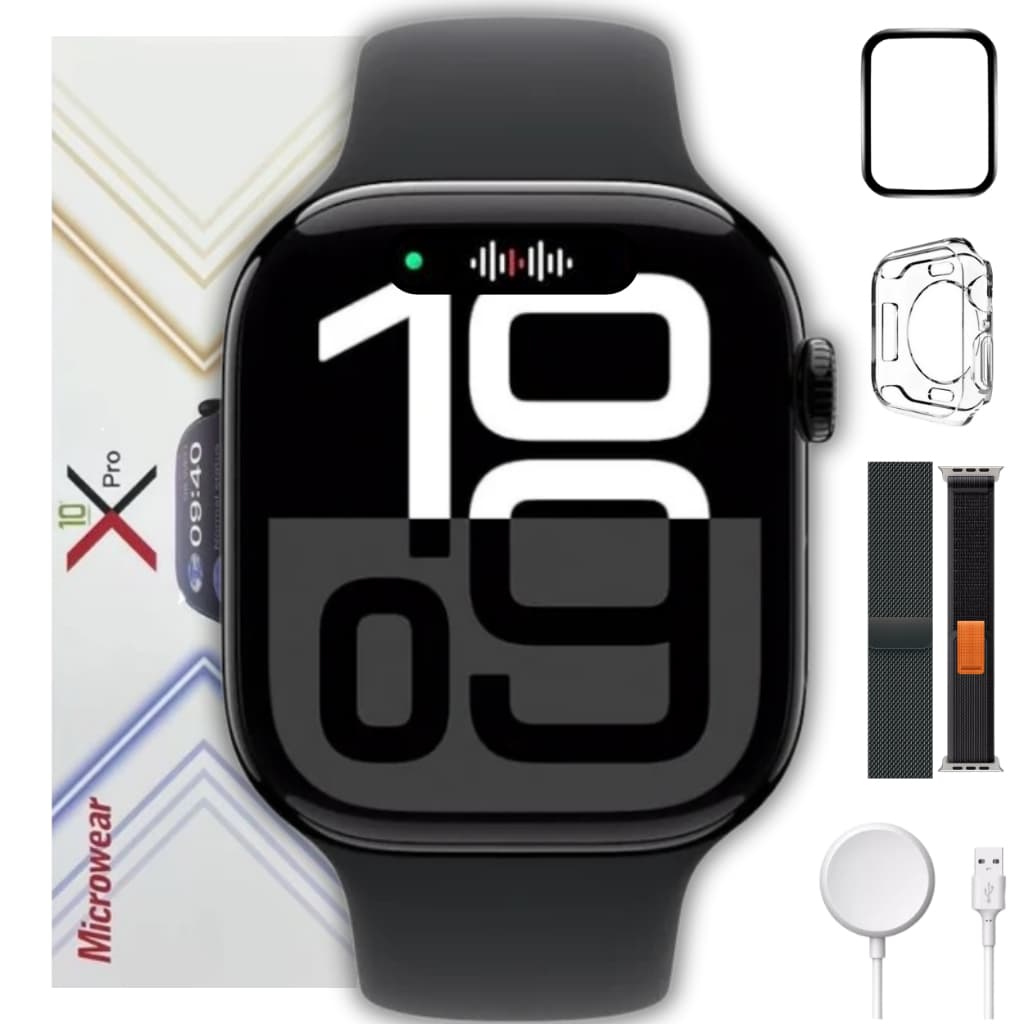 Relogio Smartwatch S10 Pro + Serie10 NFC ChatGpt Gps Original Masculino Feminino +Brindes Microwear
