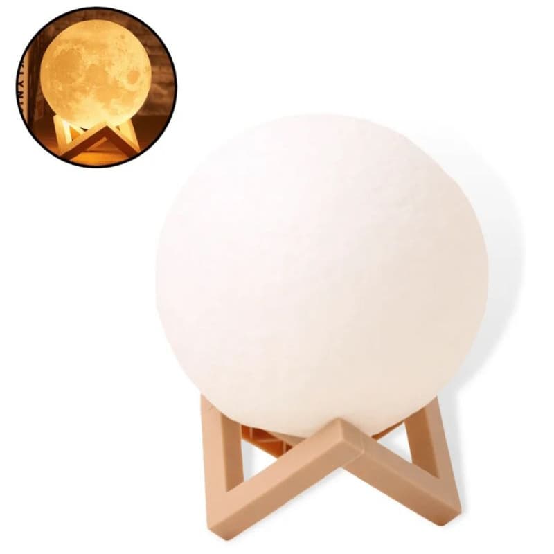 Luminária Lua/Lua Cheia Led Branco Quente/Luminária/Decoração