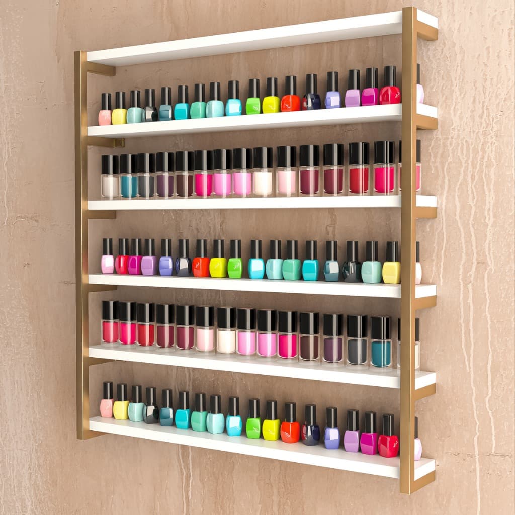Nicho Porta Esmalte Organizador Suporte Expositor De Esmalte Para Manicure Esmalteiro De Parede