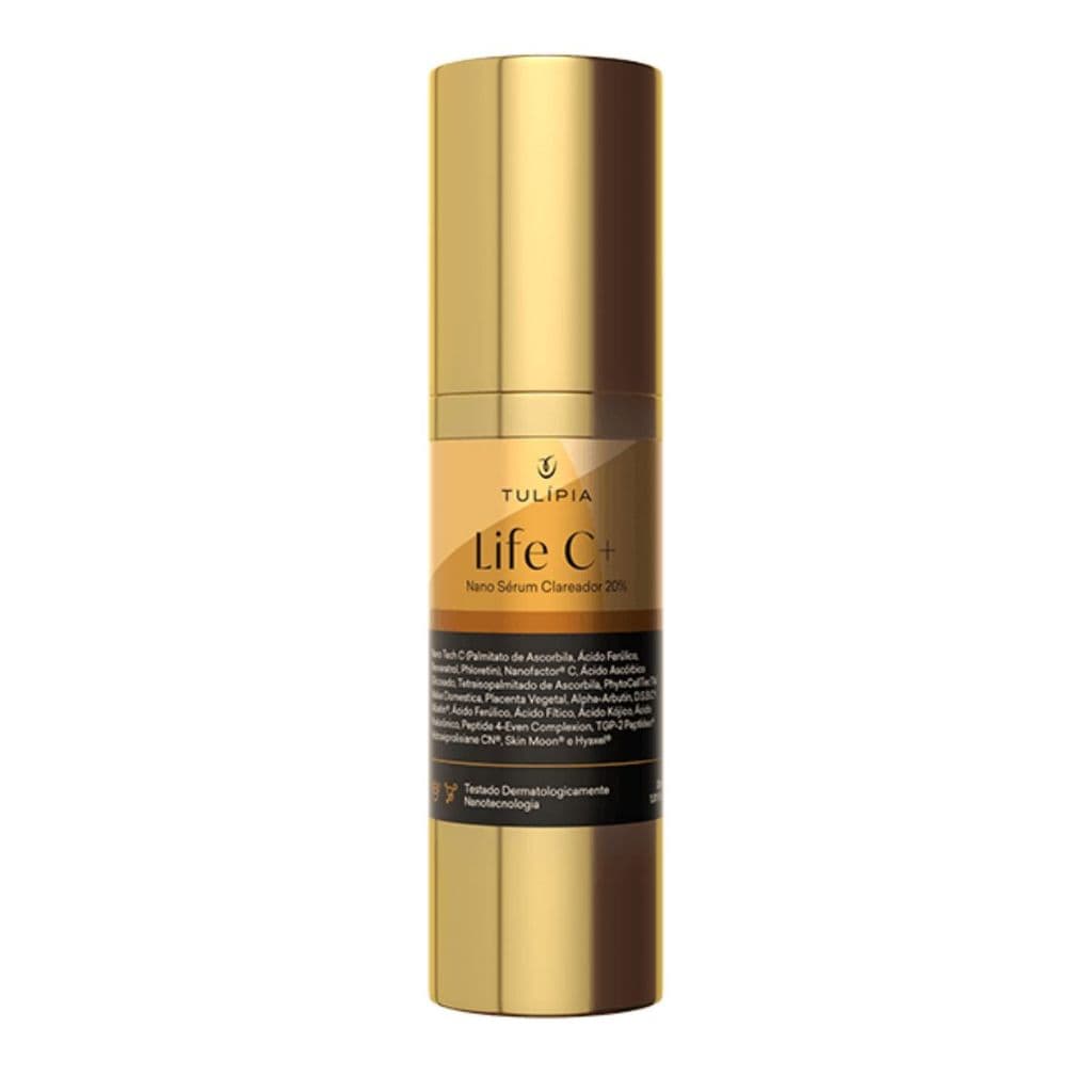 Serum Clareador Facial com Vitamina C Anti Rugas e Iluminadora Life C 30ml Tulipia