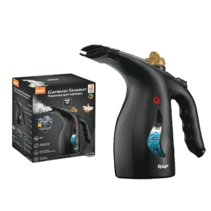 Ferro de Passar a Vapor Raf R.1313B Vertical / 800W / 200ML / 220V - Preto