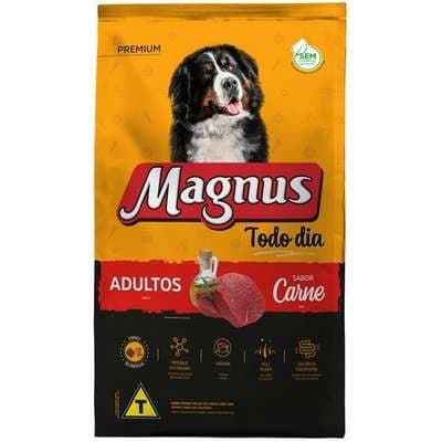 Ração Magnus Premium Cão Adulto Raça Médias 15kg  Todo Dia - Sabor Carne
