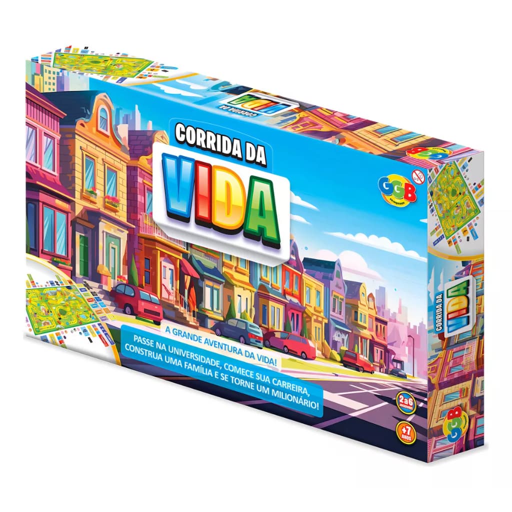 Jogo de Tabuleiro Corrida da Vida Familia Amigos