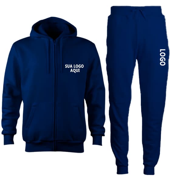 Conjunto Moletom Personalizado Blusa com zíper e calça