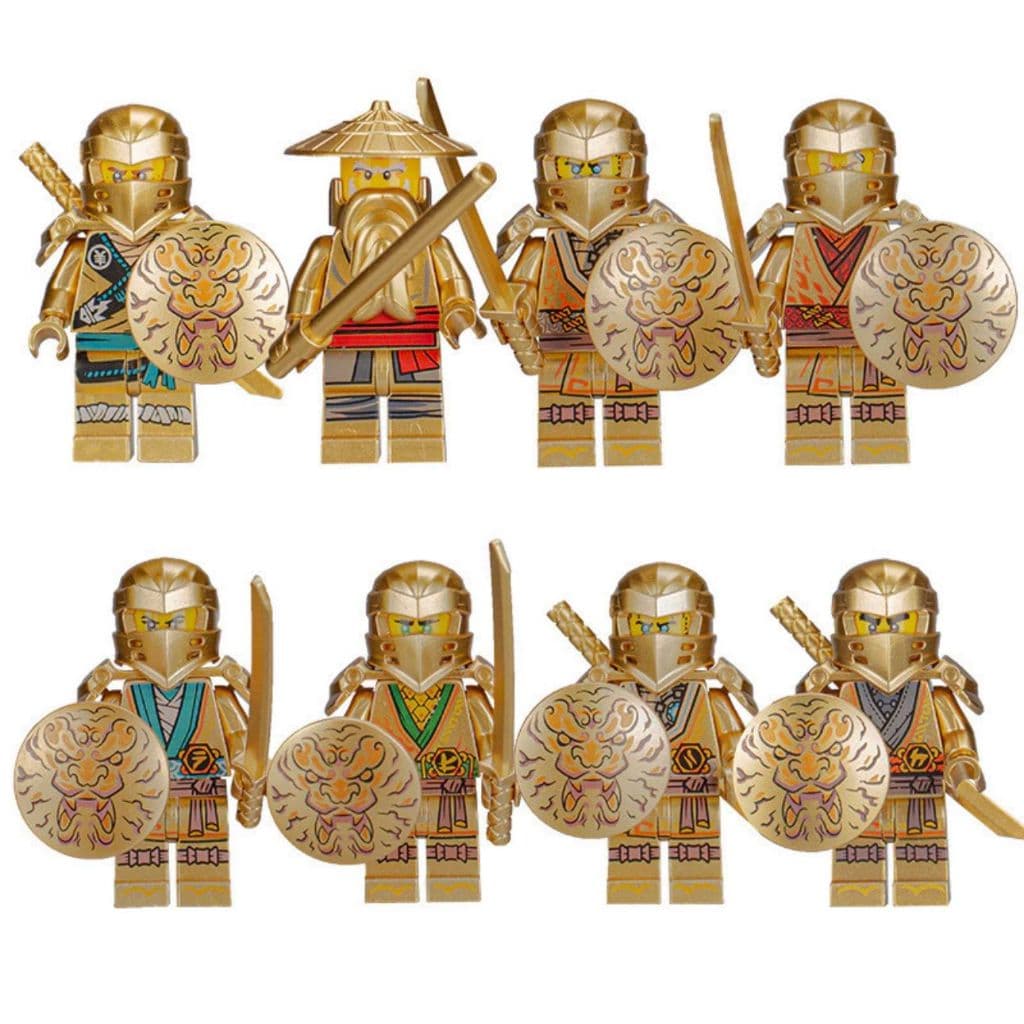 Kit 8 Bonecos Ninjas Ninjago Compatível C/ A Marca Promoção lego blocos de montar