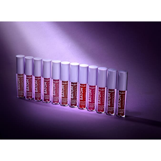 Bauny - Batom Líquido  Matte labial Luminous Boca Marcante Ideal Para Dia Dia Cor Viva e Chamativa Poder Feminino