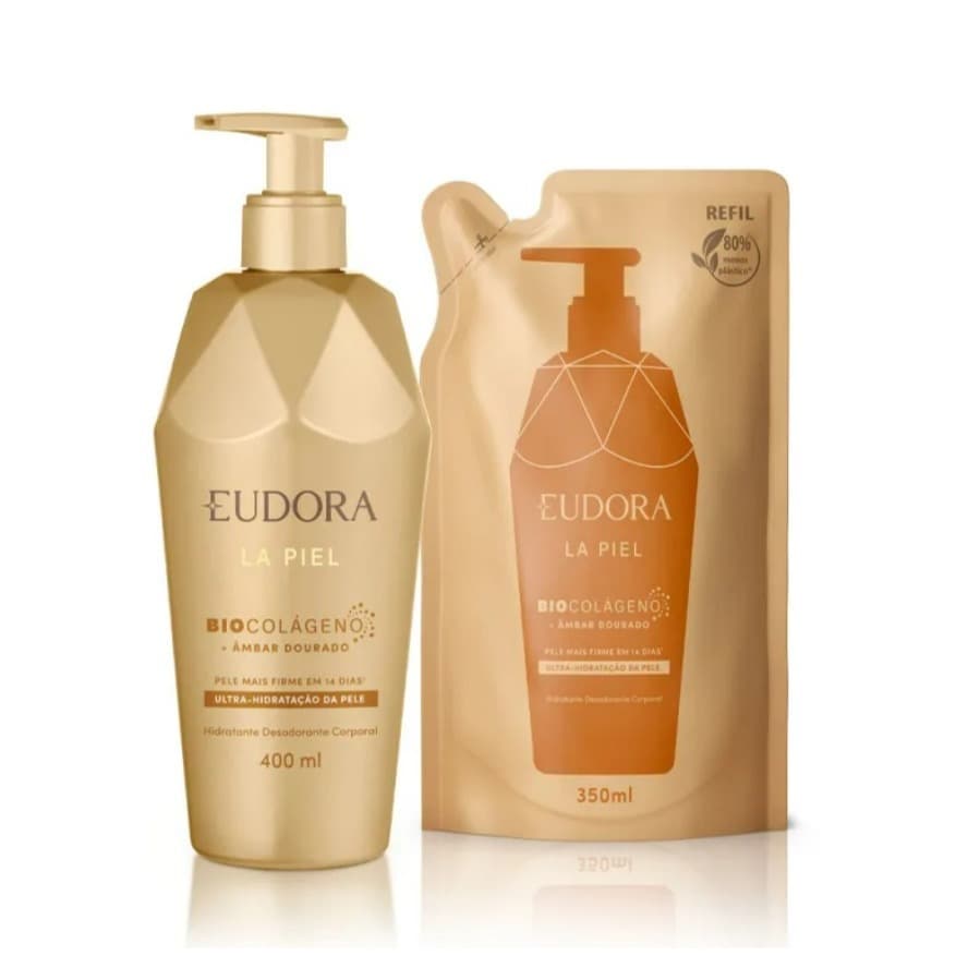 La Piel Âmbar Dourado: Hidratante  Corporal 400ml + Refil Hidratante  Corporal 350ml - EUDORA