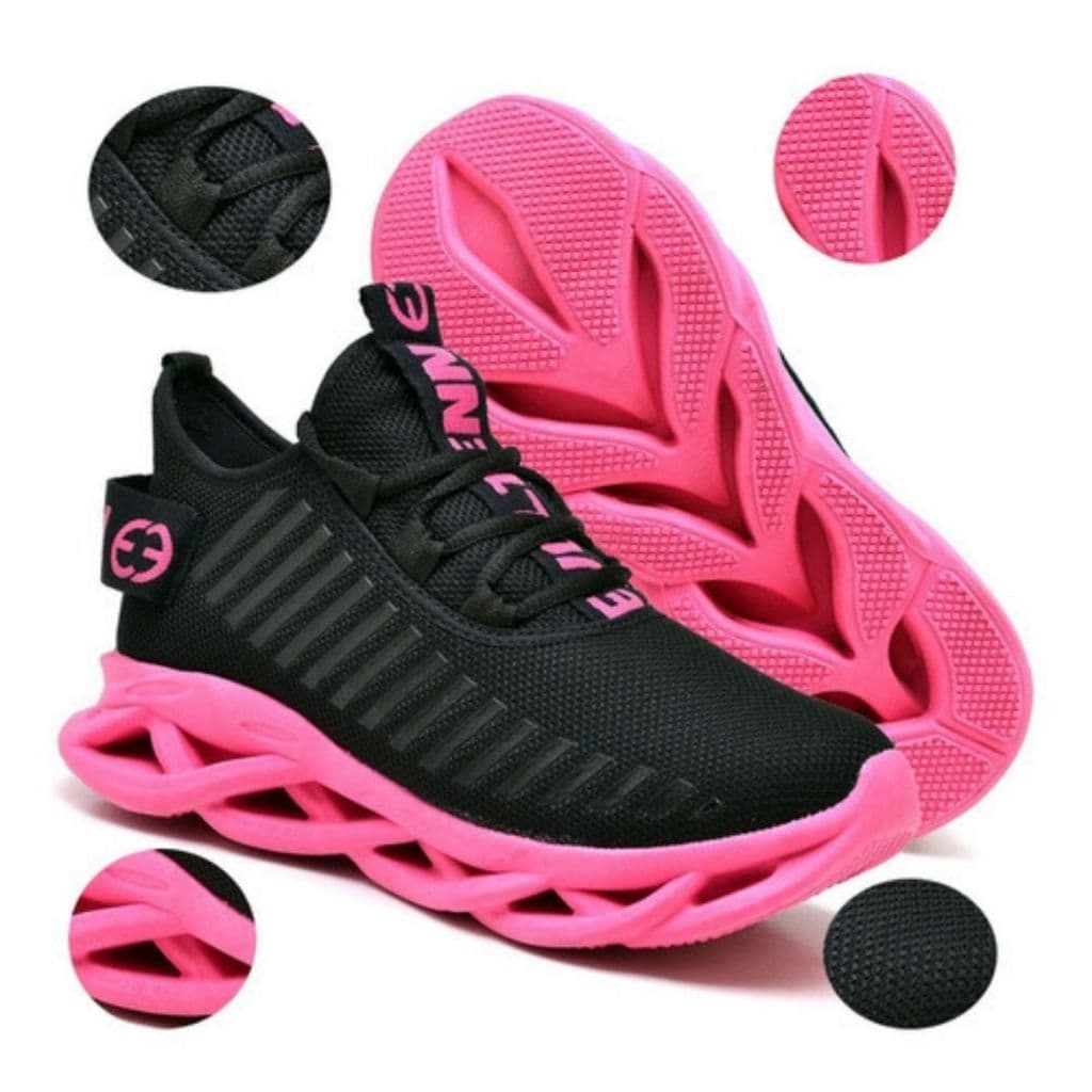 Tênis Esportivo Feminino Sola Trançada Leveza e Conforto a Cada Passo: Seu Novo Tênis Te Espera Pink