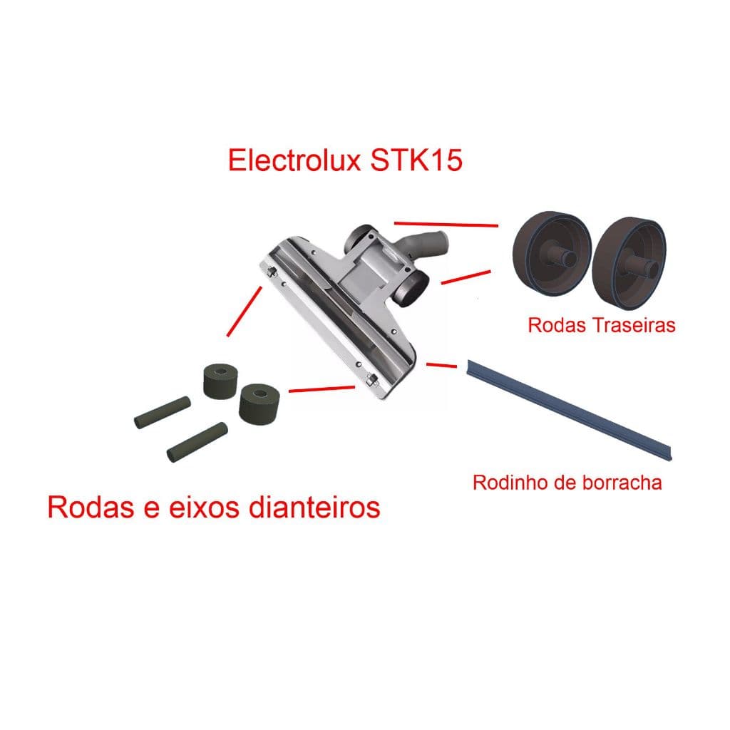 Kit de reparo compatível com aspirador Electro STK 15