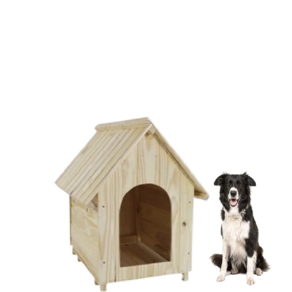 Casa Casinha Para Cães Madeira Pinus Desomtavel N°03