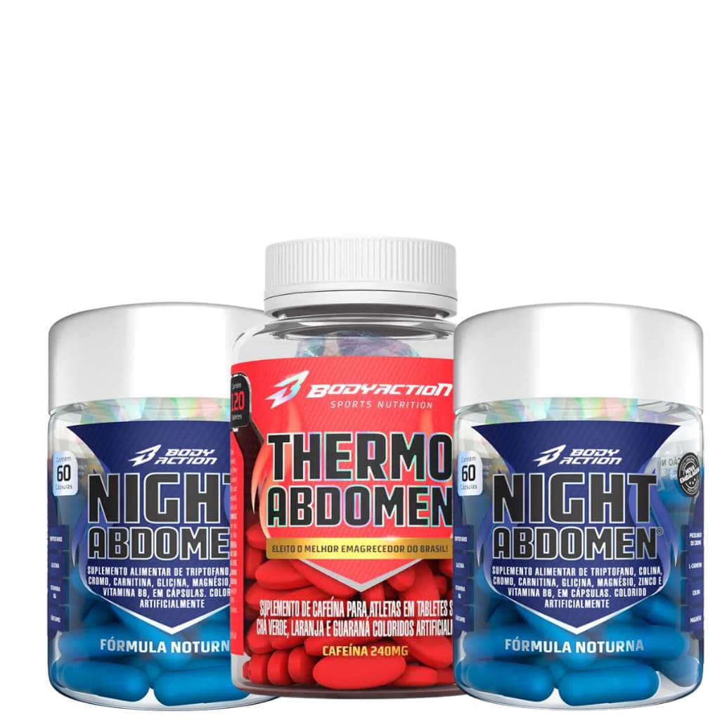 Kit 1 Thermo Abdomen 120 Caps + 2 Night Abdomen 60 Caps