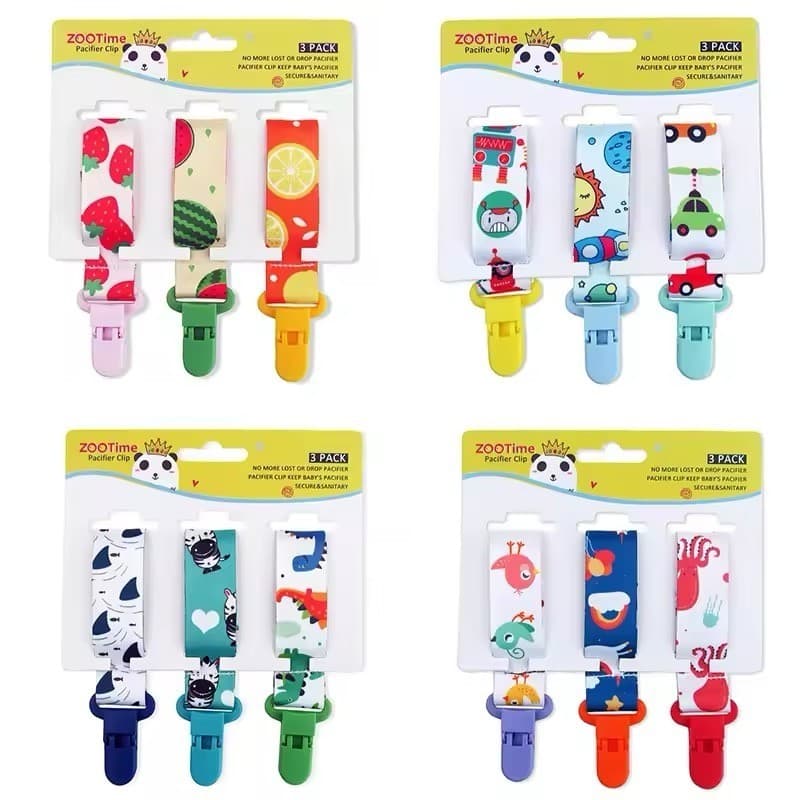 Kit 3 ou 6 Unid Prendedor Universal Chupeta P/bebê - Clip Unissex - PROMOÇÃO!