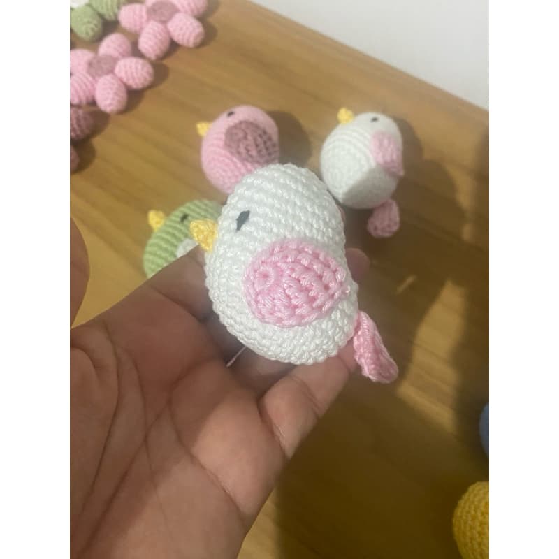 kit 5 passarinhos amigurumi croche