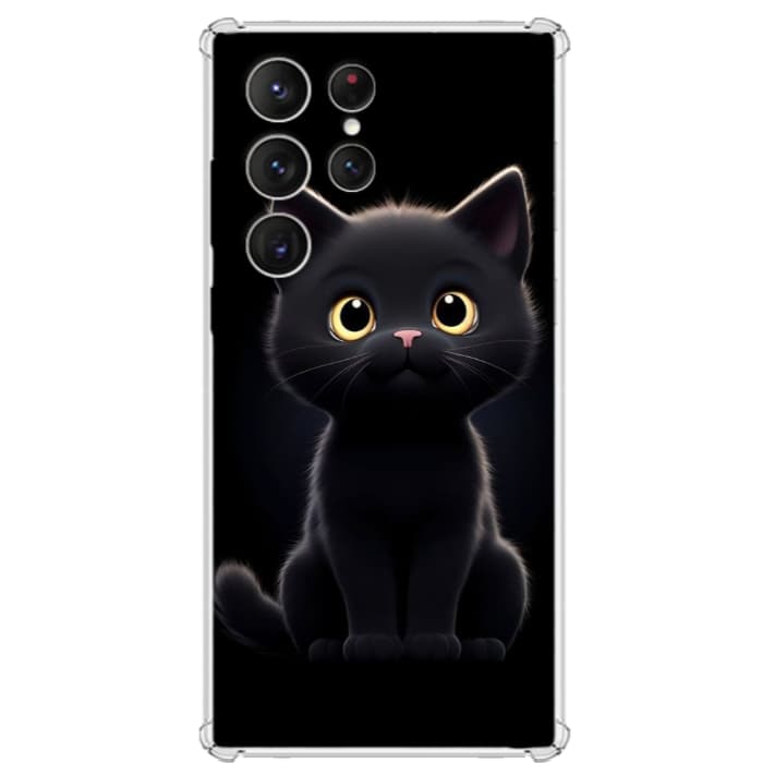 CAPA CAPINHA HEX TPU COMPATÍVEL COM Samsung S23 ULTRA Capa Tpu Desenhos Variados Capinha Case Gatos