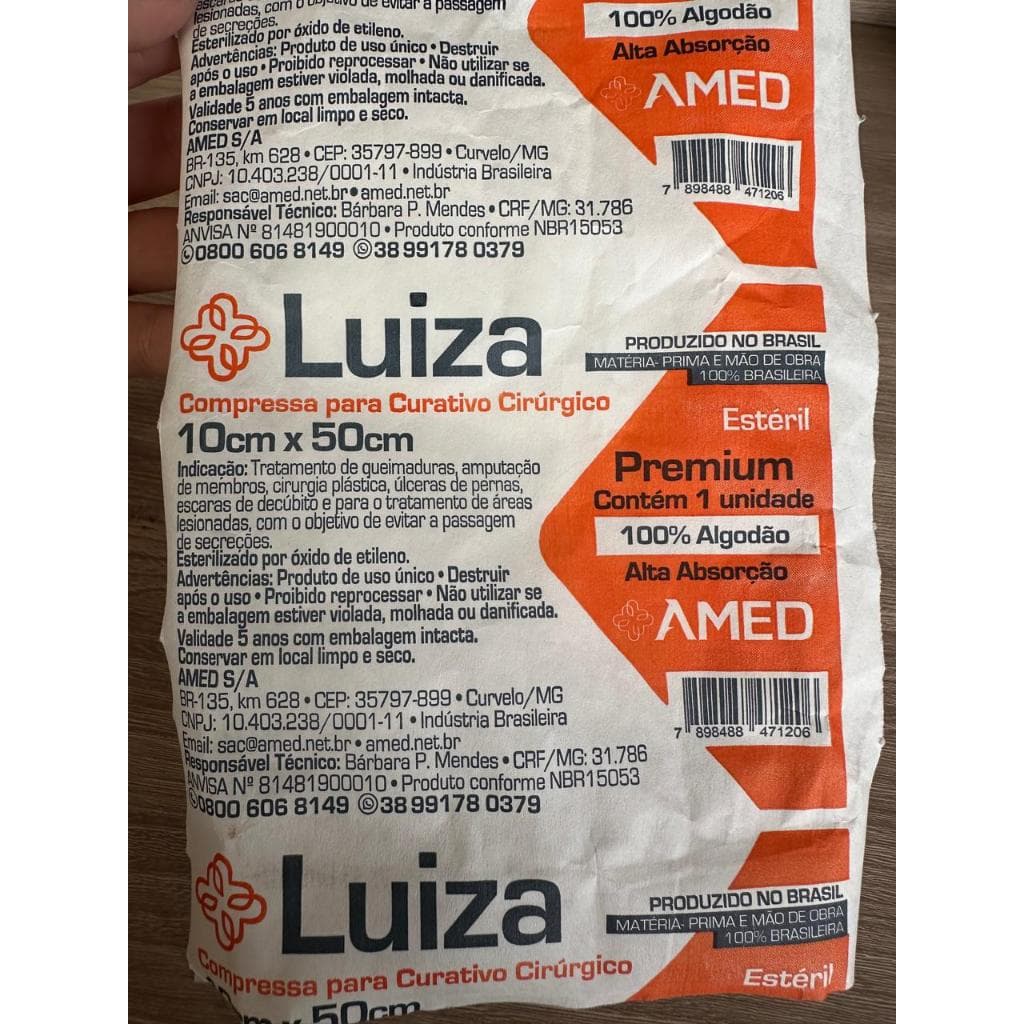 kit 10 Curativo grande - algodonado 10cmx50cm (zobec) AMED