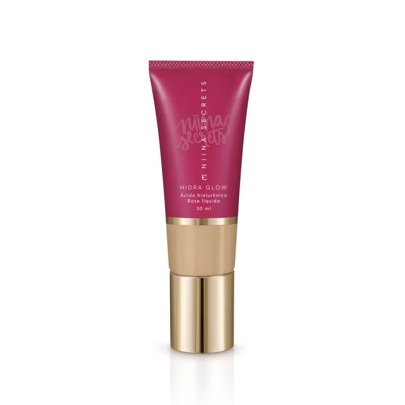 Base Líquida Niina Secrets Hidra Glow  30ml - Escolha sua cor