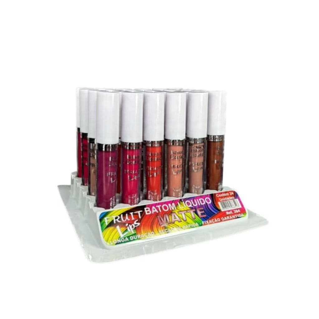 Box 24 Batom líquido Matte Lips Fruit kyrav