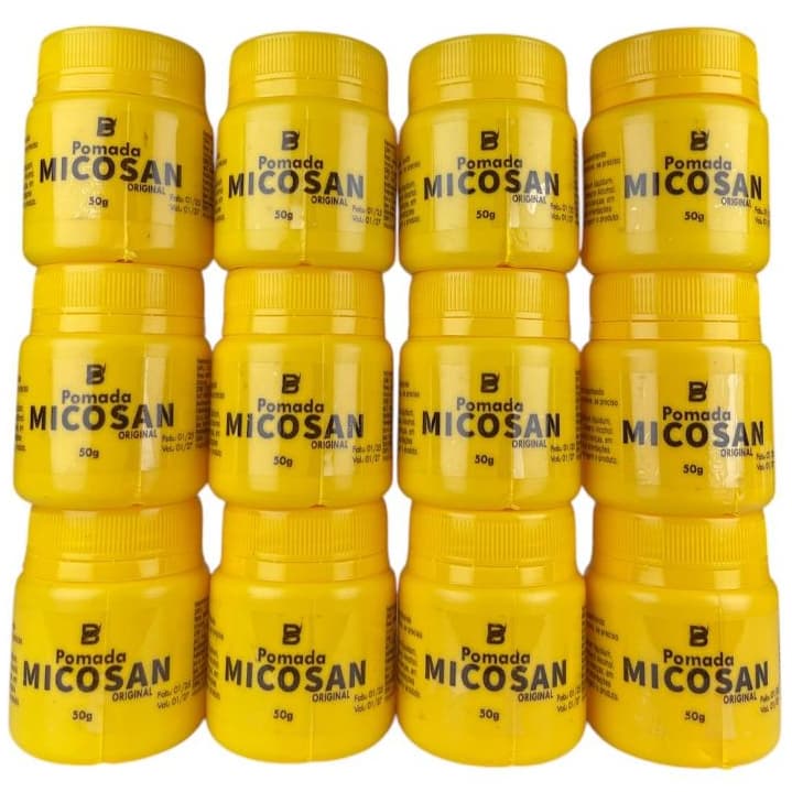 Kit 12 Pomada micosan para Manchas na Pele  original Baruc