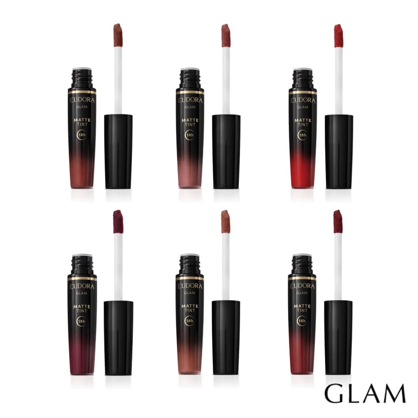 Batom Líquido Glam Matte Tint Eudora - 4g