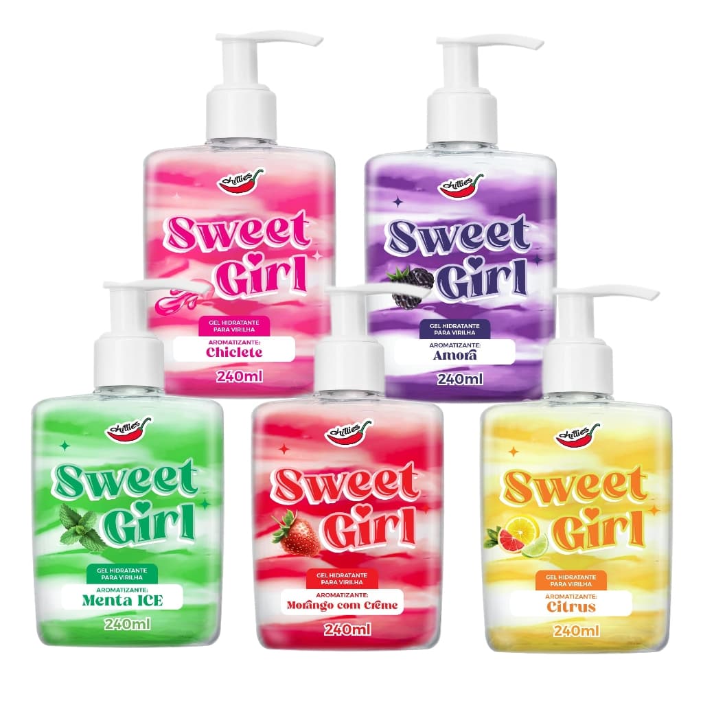 Hidratante Corporal Beijável com Sabor SWEET GIRL Chillies Creme Hidratante Para Virilha