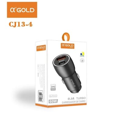 Carregador De Carro Veicular Turbo 60w Usb-CJ13-4