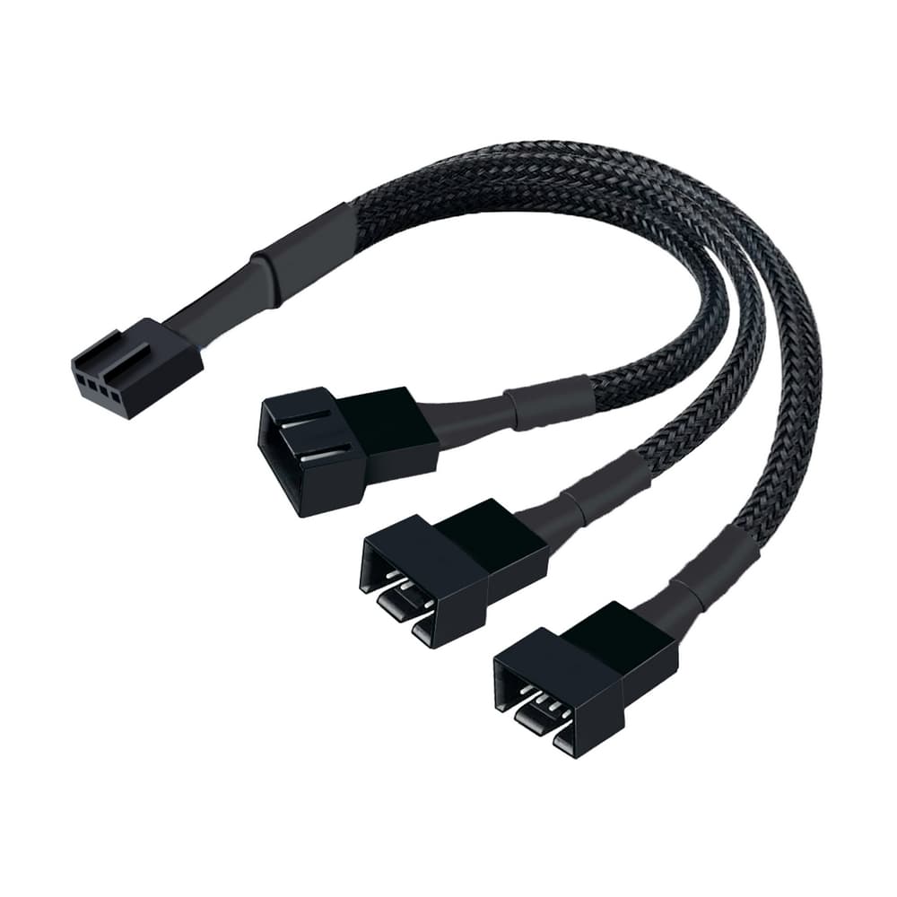 Cabo Splitter Pwm Para Cooler Fan 3 Ou 4 Pinos Pwm 3 Portas - Placa-mãe