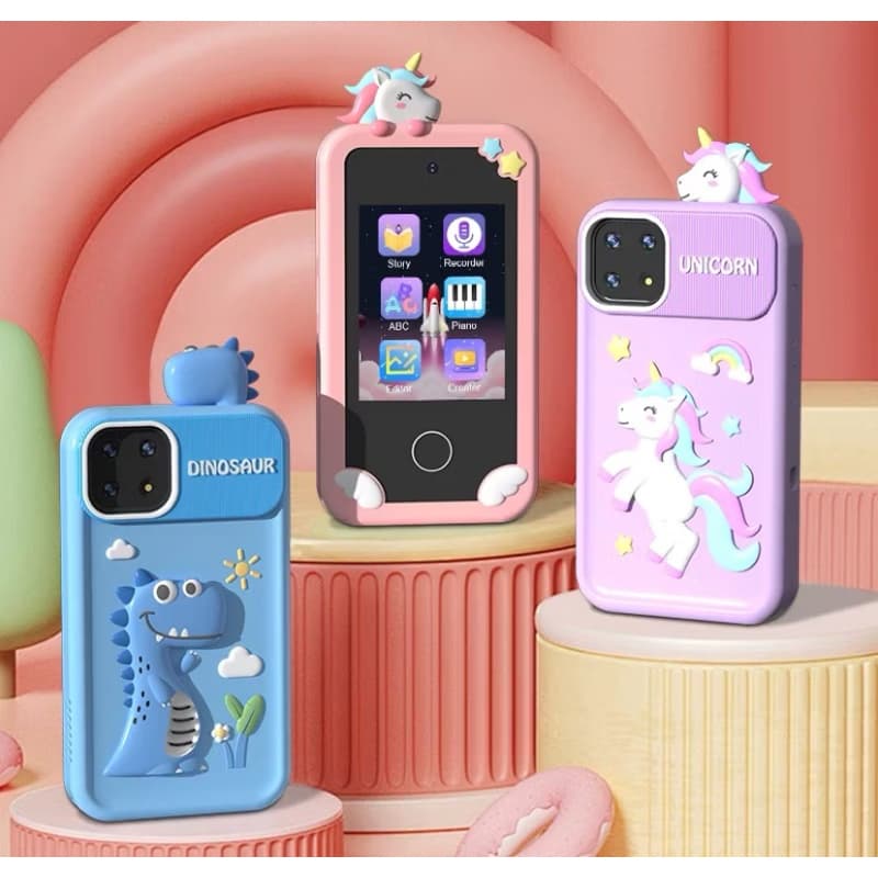Telefone Celular Para Crianças Com Câmera Jogos Música Vídeos Touch Brinquedo Educativo Infantil