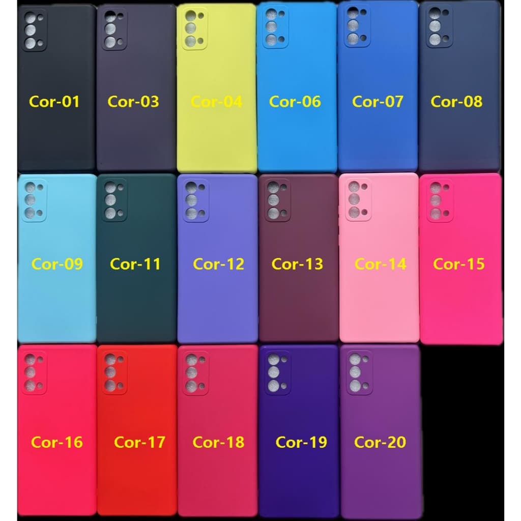 Capa Capinha Anti impacto Para Celular  Samsung Galaxy Note 20  - Com Interior Aveludado de Silicone  / 021SM - CP 021
