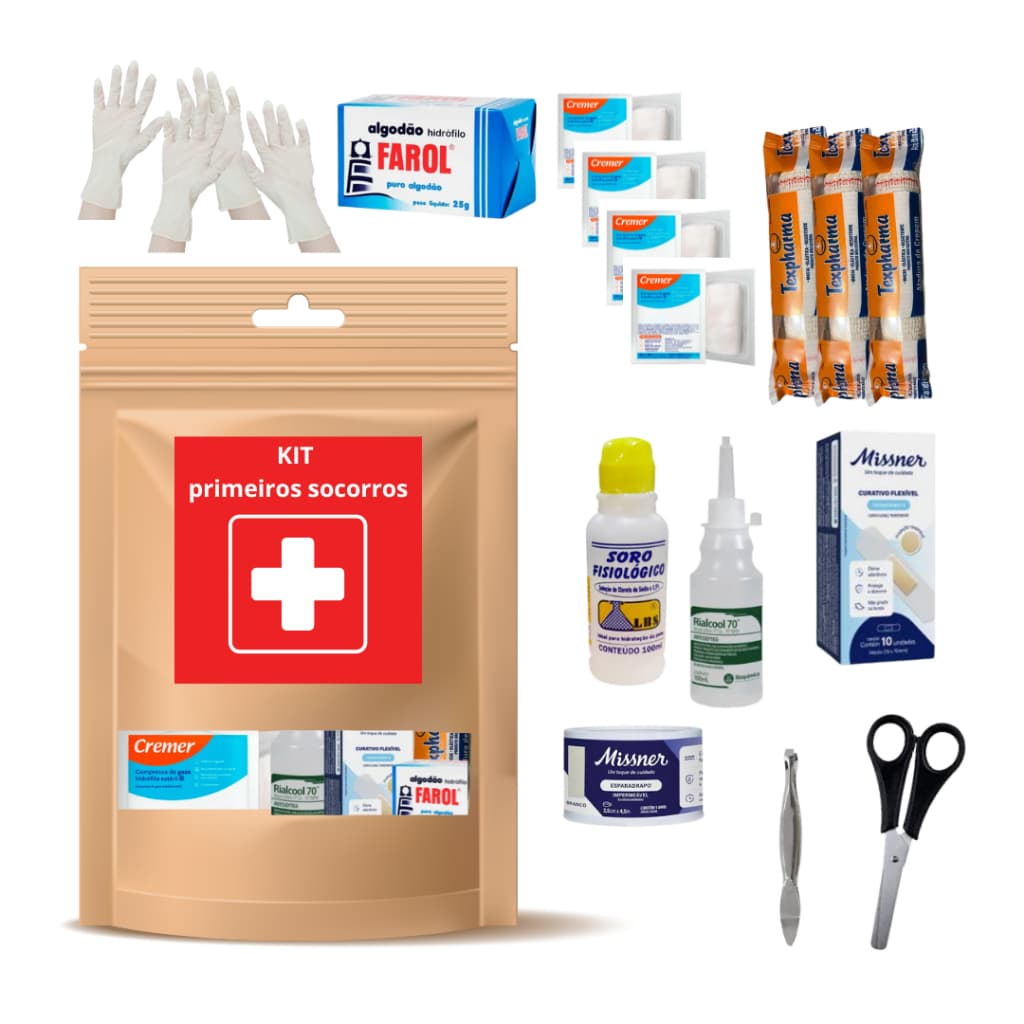 KIT PRIMEIROS SOCORROS COMPLETO