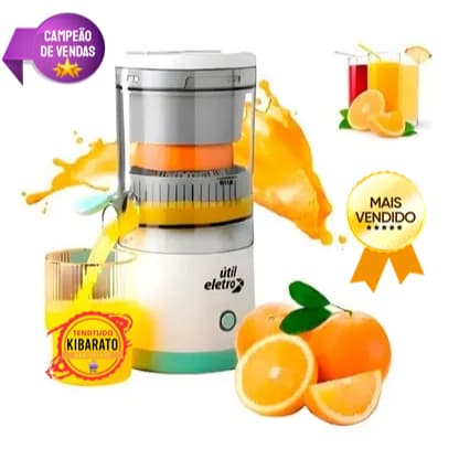 Espremedor de Frutas Portátil USB 11X23,5cm Multiuso Leve, Prático e Potente Super Oferta