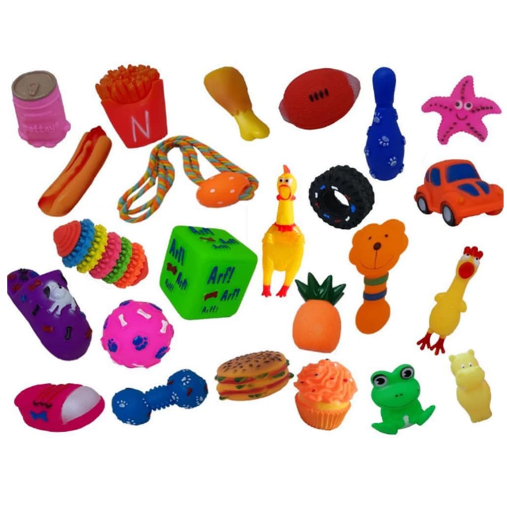 Kit com 10 Brinquedo para cachorro - Brinquedo pet para cachorro filhote e médio porte