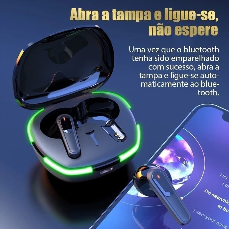 Pro 60 TWS Fones De Ouvido bluetooth Sem Fio V5.1 Fone 9d Estéreo MIC Embutidos Originaisearpods